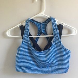 Blue GapFit sports bra